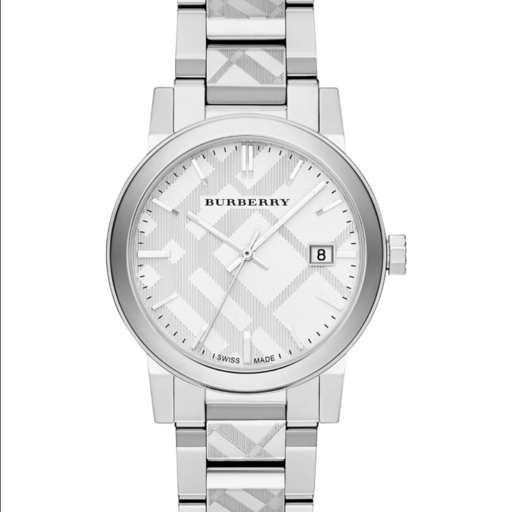 Burberry Unisex Swiss Stainless Steel Bracelet Watch 38mm BU9037 The City